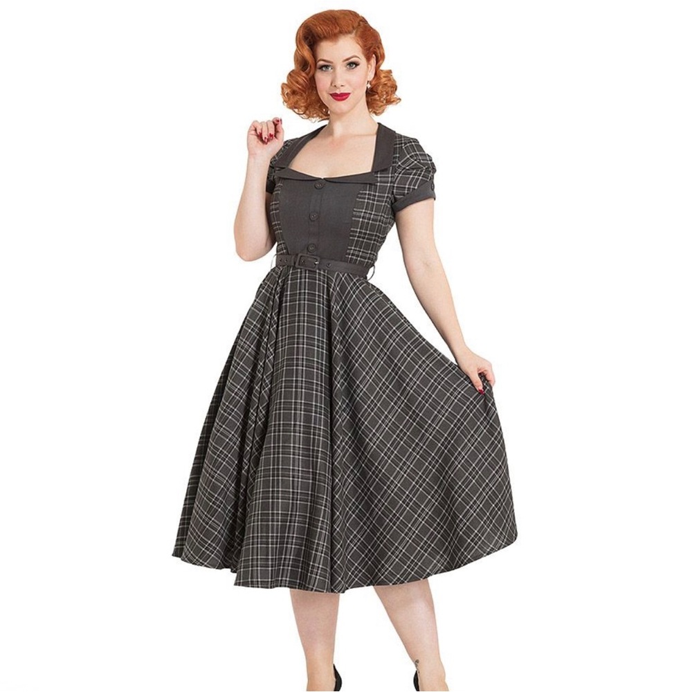 Voodoo Vixen Ella tartan dress